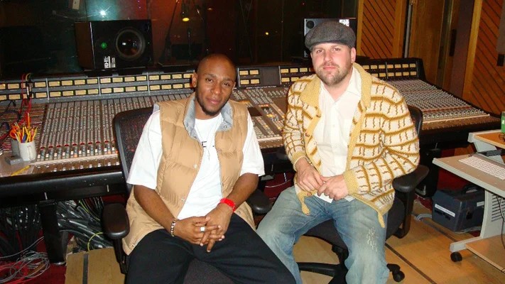 Ben Yonas with Yasiin Bey in the studio