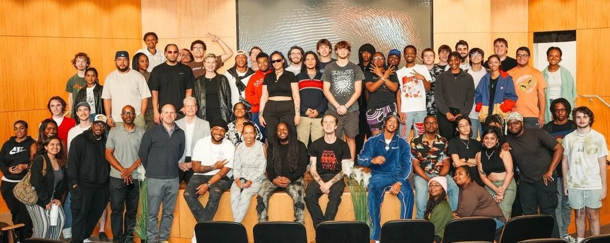 MTM students and faculty gathered in the auditorium at Georgia State